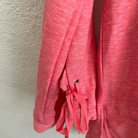 Suzanne Betro Woman oversized Pink Tie-Sleeve Hoodie, Size M - Picture 6 of 9